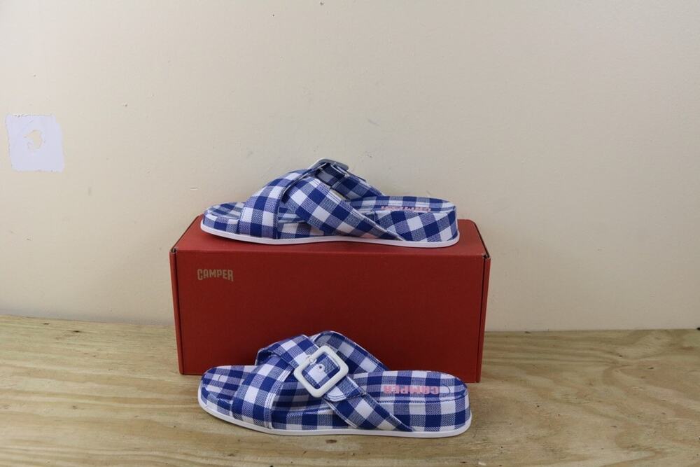 New Camper Sandals Womens 9 Blue White Stripes Atonik 39 Shoes